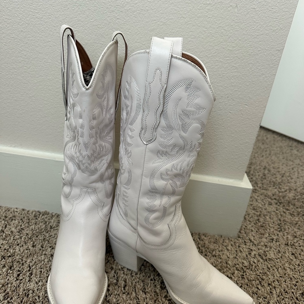 Jeffrey Campbell White Heeled Boots